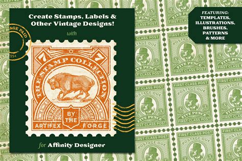 The Postage Stamp Collection - Affinity - Design Cuts