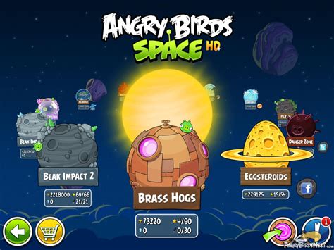 Angry Birds Space v210 Episode Selection Screen | AngryBirdsNest