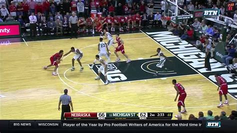 Nebraska at Michigan State - Men's Basketball Highlights - YouTube