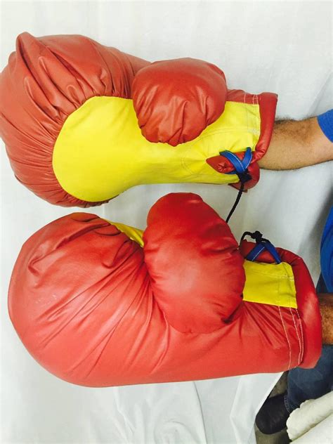 Unique Pair of Vintage Oversized Boxing Gloves For Sale at 1stdibs