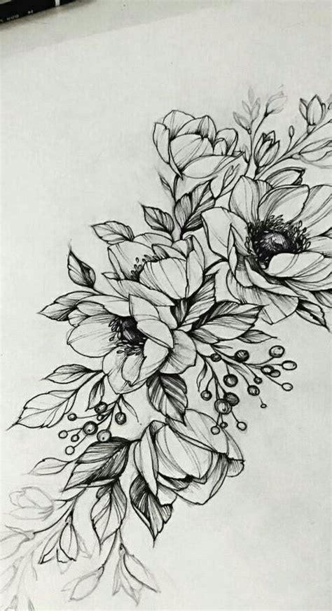 Pictures To Draw Flowers / Hibiscus flower drawing flower art drawing ...