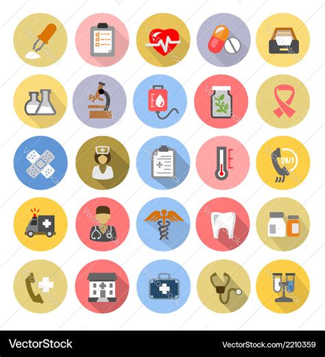 Medical icons Royalty Free Vector Image - VectorStock