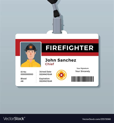 Firefighter Badge Template