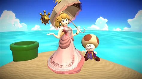 Delfino Island Peach - Smash Ultimate Mods - 3D model by kantoskies [94aced7] - Sketchfab