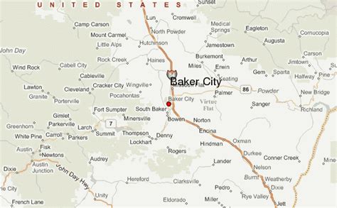 Baker Oregon Map | Zip Code Map