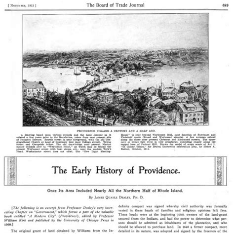 “The Early History of Providence.” – Rhode Island History Navigator