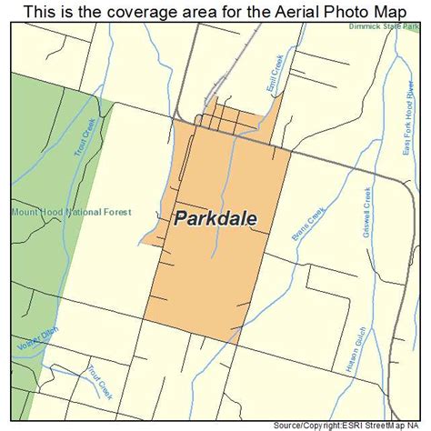 Aerial Photography Map of Parkdale, OR Oregon