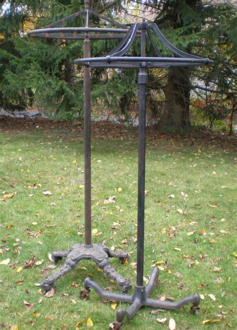 antique victorian clothing costumer vintage industrial clothing rack Antique Cast Iron, Antique ...