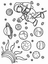 Astronaut Coloring Page sketch template