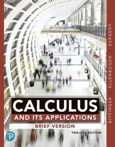 Calculus and Its Applications, Brief - STANZATEXTBOOKS