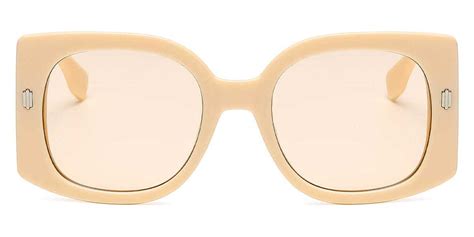 Rocio - Square Orange Sunglasses for Women