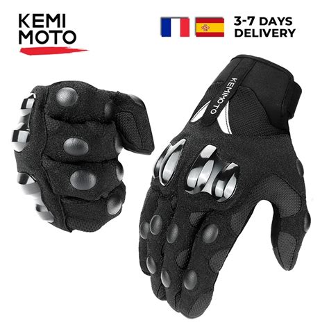 KEMIMOTO Motorcycle Gloves Summer Protective Guantes Moto Touch Screen ...