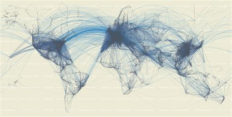 Flat Earth Map Flight Patterns