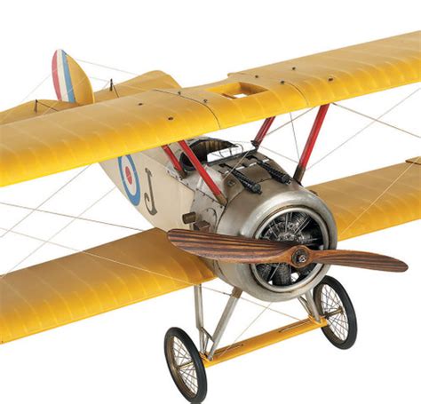 British Sopwith Camel F.1 Biplane Metal Desk Model 10" Airplane Decor - CaptJimsCargo