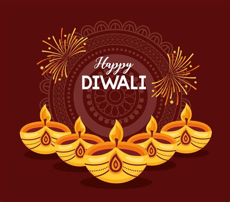 happy diwali festival poster flat design 1950521 Vector Art at Vecteezy