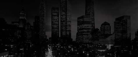 Free Simple, White, Double Background Images, Cool Night City Black And White Poster Background ...