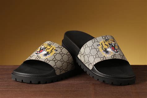 Gucci slippers! Release the tiger! | Mens sandals fashion, Gucci men, Italian mens fashion