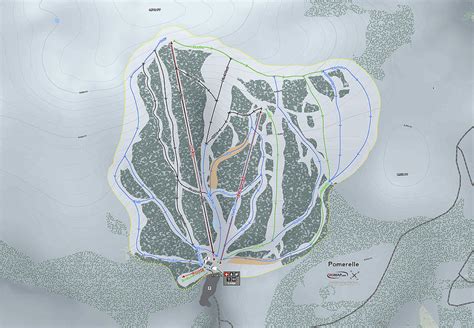 Pomerelle Ski Resort Map Digital Art by Powder Addicts - Pixels