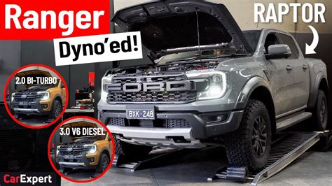 2023 Ford Ranger Raptor V6, Wildtrak V6 & Wildtrak bi-turbo dyno tested! - YouTube