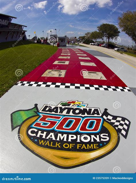 Daytona 500 Champions Walk of Fame Editorial Stock Image - Image of ...