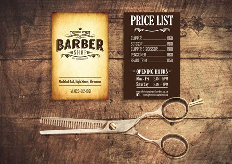 | Business card design | #vintage #barbershop | Ideias para barbearias, Barbearia, Cartões de ...