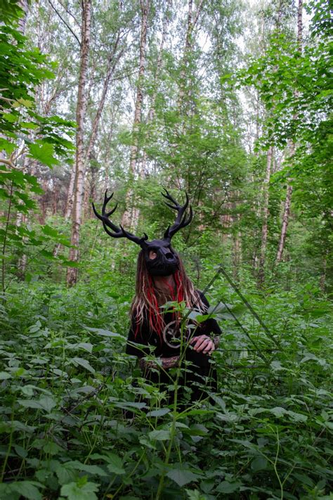 Movable Wendigo Skull Mask With Antlers /wendigo Macabre | Etsy