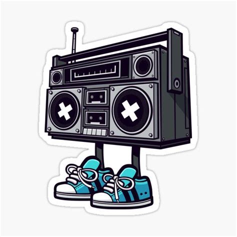 Boom Box! Sticker by cronobreaker in 2021 | Boombox drawing, Graffiti ...