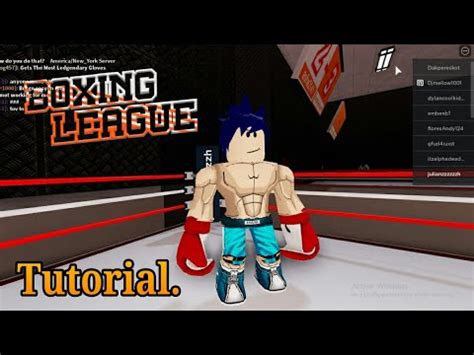 Boxing League (Tutorial) ROBLOX. - YouTube