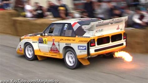 Audi Sport Quattro S1 Flames, Jump and Accelerations! - YouTube