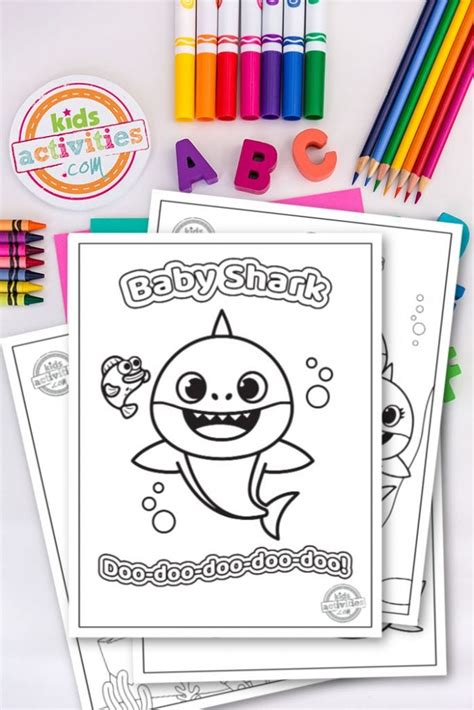 Free Printable Baby Shark Coloring Pages to Download & Print | Kids ...