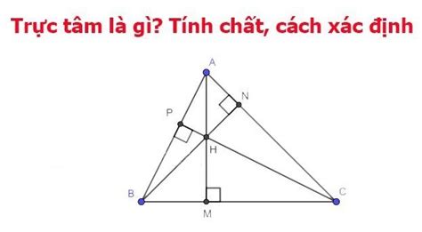 Trực tâm là gì? Tính chất, cách xác định trực tâm trong tam giác