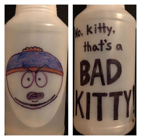 I decorated my cats’ spray bottle : r/southpark