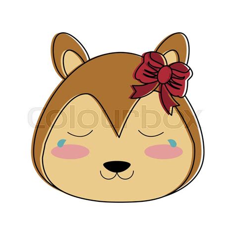 Squirrel crying cute animal cartoon ... | Stock vector | Colourbox