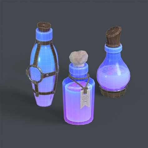 Magic Potions - 3D Model by ArtInt3d