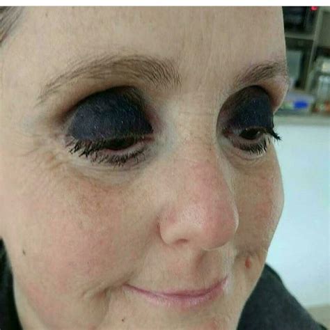 To sell eye makeup and not looking like you’ve gouged out your eyes instead. : r/therewasanattempt