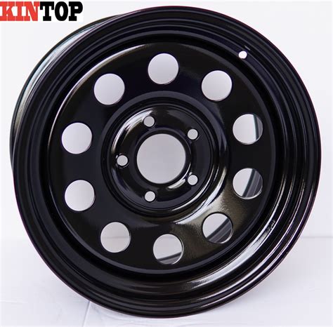 8 Spoke 1000 Matt Black 4X4 off Road for Car Steel Wheel Rim - Steel ...