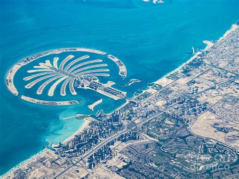 The Palm and Dubai Aerial View from An Airplane Photograph by Ernst Cerjak - Fine Art America