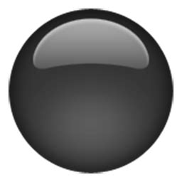 Medium Black Circle Emoji for Facebook, Email & SMS | ID#: 955 | Emoji.co.uk