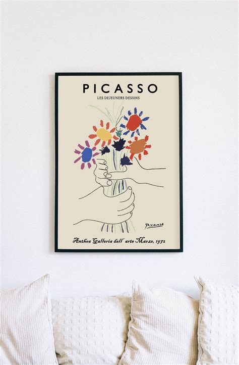 Picasso Rare Vintage Poster Art Exhibition Galleria 1972 | Etsy