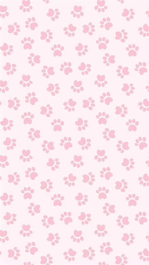 iPhone and Android Wallpapers: Pink Paw Print Wallpaper for iPhone and ...