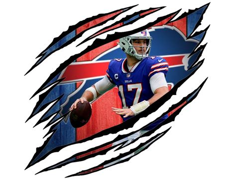 Josh Allen Buffalo Bills Ripped PNG JPG logo | Etsy