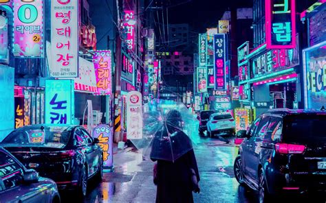 Cyberpunk Aesthetic Neon Anime Wallpaper - See more ideas about ...