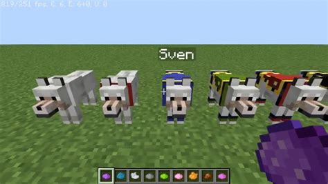 Sven Armor! Wolf Armor! Minecraft Texture Pack