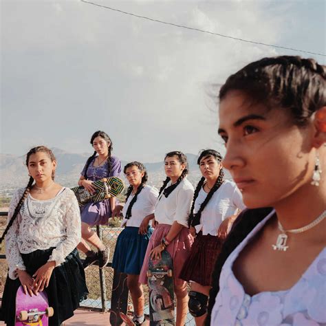 PHOTOS: Bolivian women skaters wear Indigenous dress to celebrate their roots : Goats and Soda : NPR