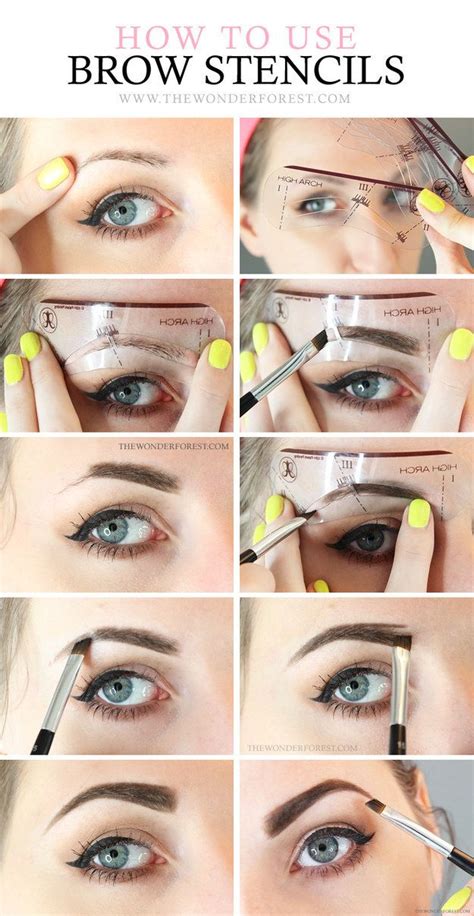 Try using a brow stencil. | Eyebrow makeup, Best makeup products, Best makeup tutorials