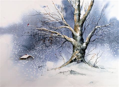 Paintings Of Trees In Winter