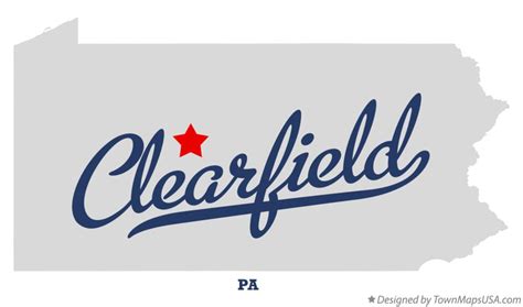 Map of Clearfield, Clearfield County, PA, Pennsylvania