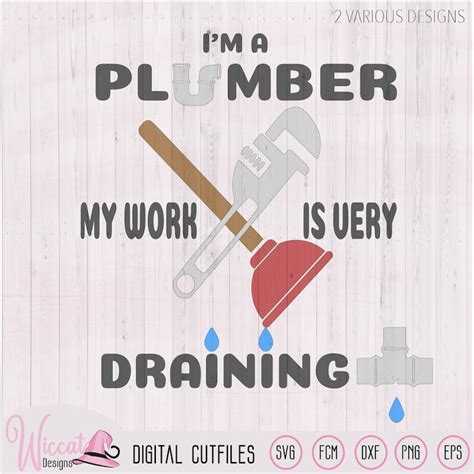 I'm a Plumber Quote Plumber Pun Plumber Tools Man - Etsy