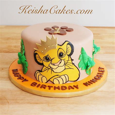 Young Simba first birthday cake. Great for a Lion King themed party ...