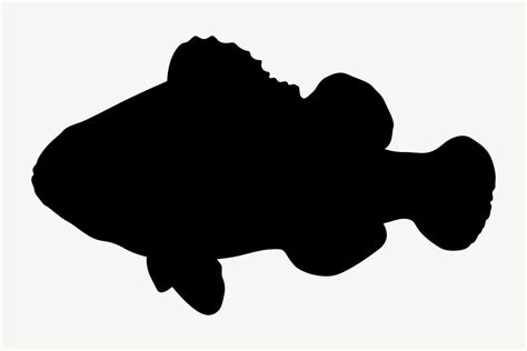 Pet fish silhouette, clownfish illustration | Free Photo - rawpixel